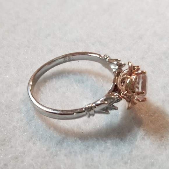 Natural 0.8ct Topaz & Diamonds Ring 🌷HOST PICK! - Picture 4 of 6
